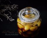 Hình bước làm 4 của món Đào ngâm và Trà đào homemade thần thánh xua tan cơn nóng