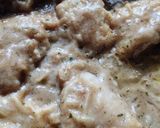 Tőkehalfilé fokhagymás szószban spagettivel recept fázis 3 fotója