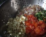 A picture of step 3 of BhindiBhurji.