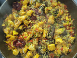 Paella de pollo