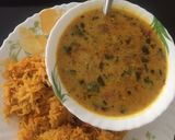 A picture of step 8 of Okra Kadhi.