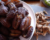 A picture of step 1 of Nuts filled dates.
