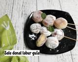 Cara Membuat Sate donat tabur gula 6