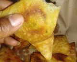 A picture of step 9 of Samosa(potato filling).