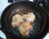 A picture of step 3 of Kerala Savala vada(onions fritters)tea time snacks.
