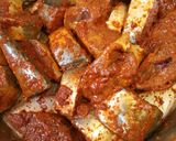 A picture of step 1 of Surmai Fish Fry/Maharashtrain Fish Fry/ Seer Fish Fry.