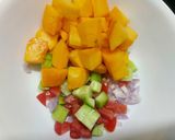 A picture of step 2 of Ripe Papaya Summer Salad.