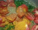 A picture of step 3 of Allu palak.