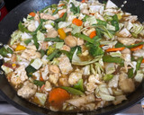 A picture of step 4 of Crab & Corn Chopsuey.