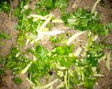 A picture of step 2 of Reshay Wala gosht.