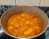 A picture of step 10 of PANEER MASALA.