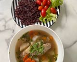 รูปขั้นตอนการทำที่ 4 ของ ตุ๋นไก่หัวไชเท้า