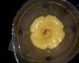 A picture of step 3 of Banana - passion fruit juice.