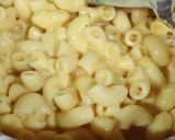 A picture of step 6 of Mac and Cheese Desi style.