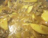 A picture of step 5 of Meat and Potatoes over Rice.