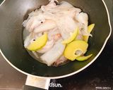 Hình bước làm 2 của món Mực hấp