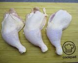 Sült csirkecomb 🍗 zöldségekkel 🫑🍅🧄 és krémes sütőtökös rizottóval 🎃🍚 recept fázis 1 fotója
