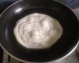 A picture of step 3 of Rice chilla.