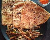 कुरकुरी भिंडी और तिकोना पराठा (kurkuri bhindi aur tikona paratha recipe in hindi) रेसिपी चरण 5 फोटो