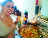Foto del paso 6 de la receta: Pollo a la naranja y arroz a la jardinera