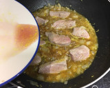 Foto del paso 5 de la receta: Lomo de cerdo ibérico con salsa naranja y puré de boniato y zanahoria trufado