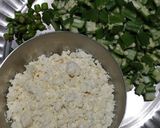 A picture of step 1 of BhindiBhurji.