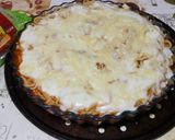 Une image de l'étape 4 de Spaghettis à la sauce tomate et béchamel gratinée.