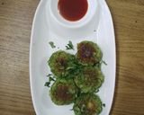 A picture of step 5 of Hariyali tikki.