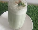 A picture of step 5 of Refreshing Mint chaas.