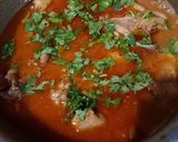 A picture of step 5 of Aloo Chicken Salan.