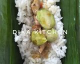 Foto langkah ke 3 dari resep Nasi bakar ayam suwir pete.