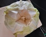 A picture of step 5 of Dolmeh Kalam (Persian Stuffed Cabbage Rolls).
