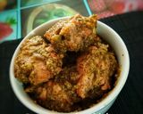 A picture of step 6 of Green Masala Chicken.
