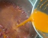 A picture of step 4 of African style Rajma with Nsima and peri peri sauce.