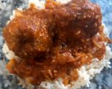Foto del paso 12 de la receta: Albondigones de Lenteja en Salsa con Arroz Especiado