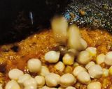 A picture of step 2 of Chole masala (dry).