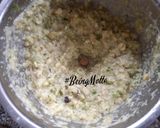 A picture of step 1 of Papad Moong dal Chaat.
