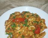 A picture of step 8 of Egg chilli(Indo-chinese).