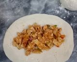 A picture of step 7 of 3 -layers chicken buns 😘😘.