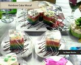 Foto langkah ke 7 dari resep Rainbow Cake Singkong Gluten Free.