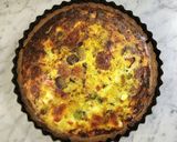 Foto del paso 6 de la receta: 🍄🍄‍🟫🥦Tarta de brócoli y champiñones con masa de polenta #singluten 🥦🍄‍🟫🍄