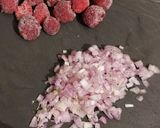 Une image de l'étape 1 de Sauce framboise.