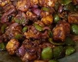 A picture of step 8 of Chilli paneer.