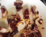 Foto del paso 3 de la receta: Noodles 🍲de jamón ibérico, nata ligera y albahaca 🌿