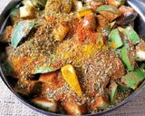 A picture of step 4 of Punjab Raw mango pickle.