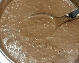 A picture of step 7 of Japanese chocolate cotton sponge cake.