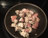A picture of step 4 of Egg pasta with creamy rose sauce.
