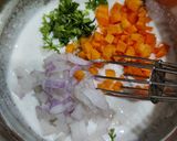 A picture of step 1 of Curd salad.