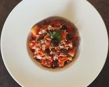 A picture of step 3 of Mezze Maniche Rigate alla Puttanesca with Tuna.