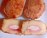 Foto del paso 4 de la receta: Bomba de papa rellena de jamón y queso